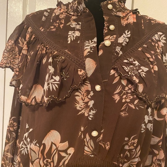 - NWT River Island Plus Disty Floral Dress size US 20 - Picture 3 of 10